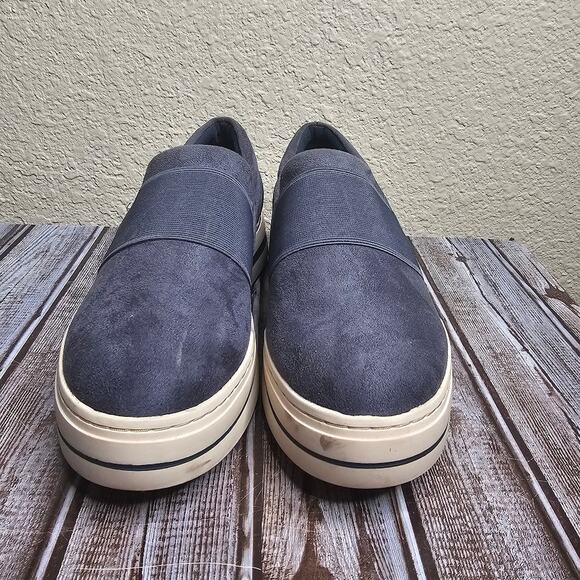 Clarks cloud steppers audreigh eve slip on platform sneaker blue Women's 9W - Picture 4 of 8